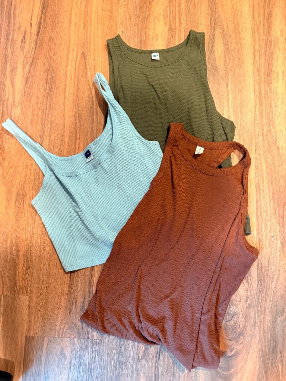 Bundle of 3 Old Navy Ribbed Tank Tops — Size XL